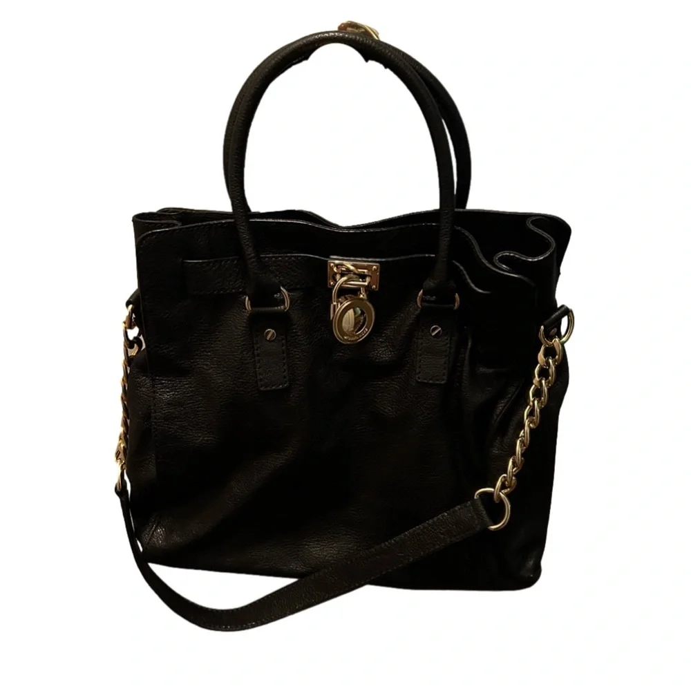 Michael Kors Hamilton , soft black leather.